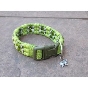 Custom Handmade Beaded Bling Dog Collar